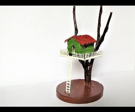 How to Make Paper Tree House Step by Step  