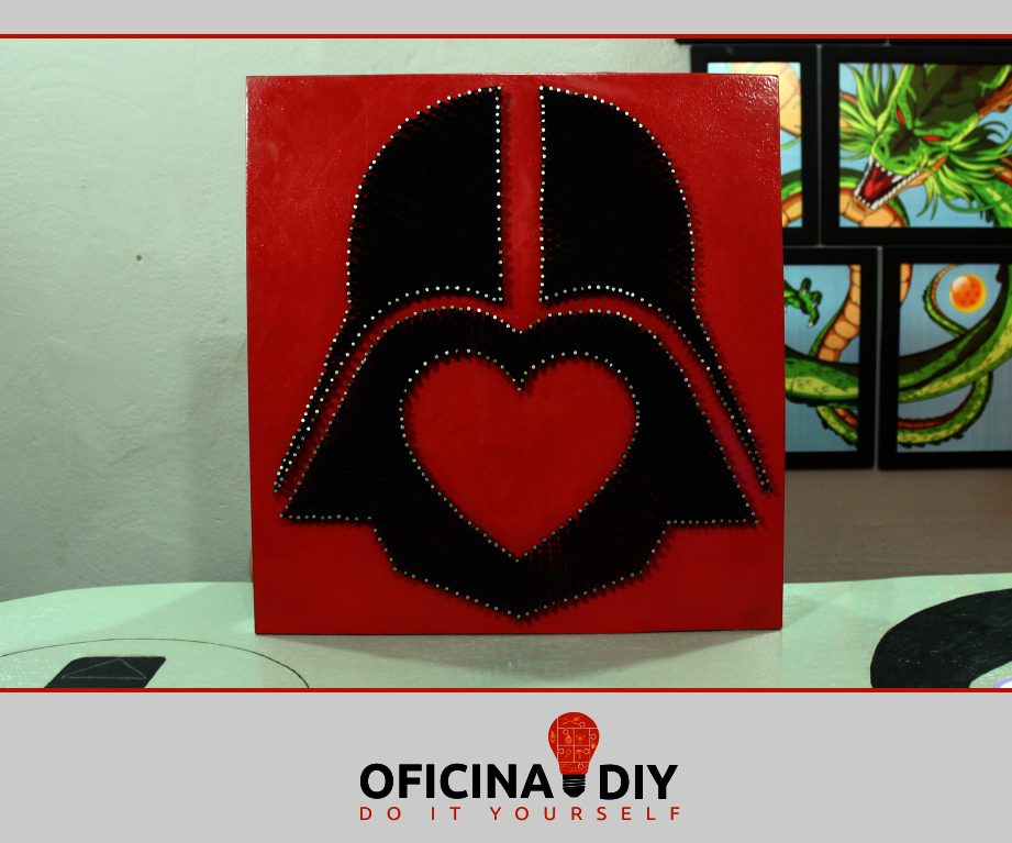 Frame DARTH VADER Art in String (VALENTINE'S DAY BRASIL)