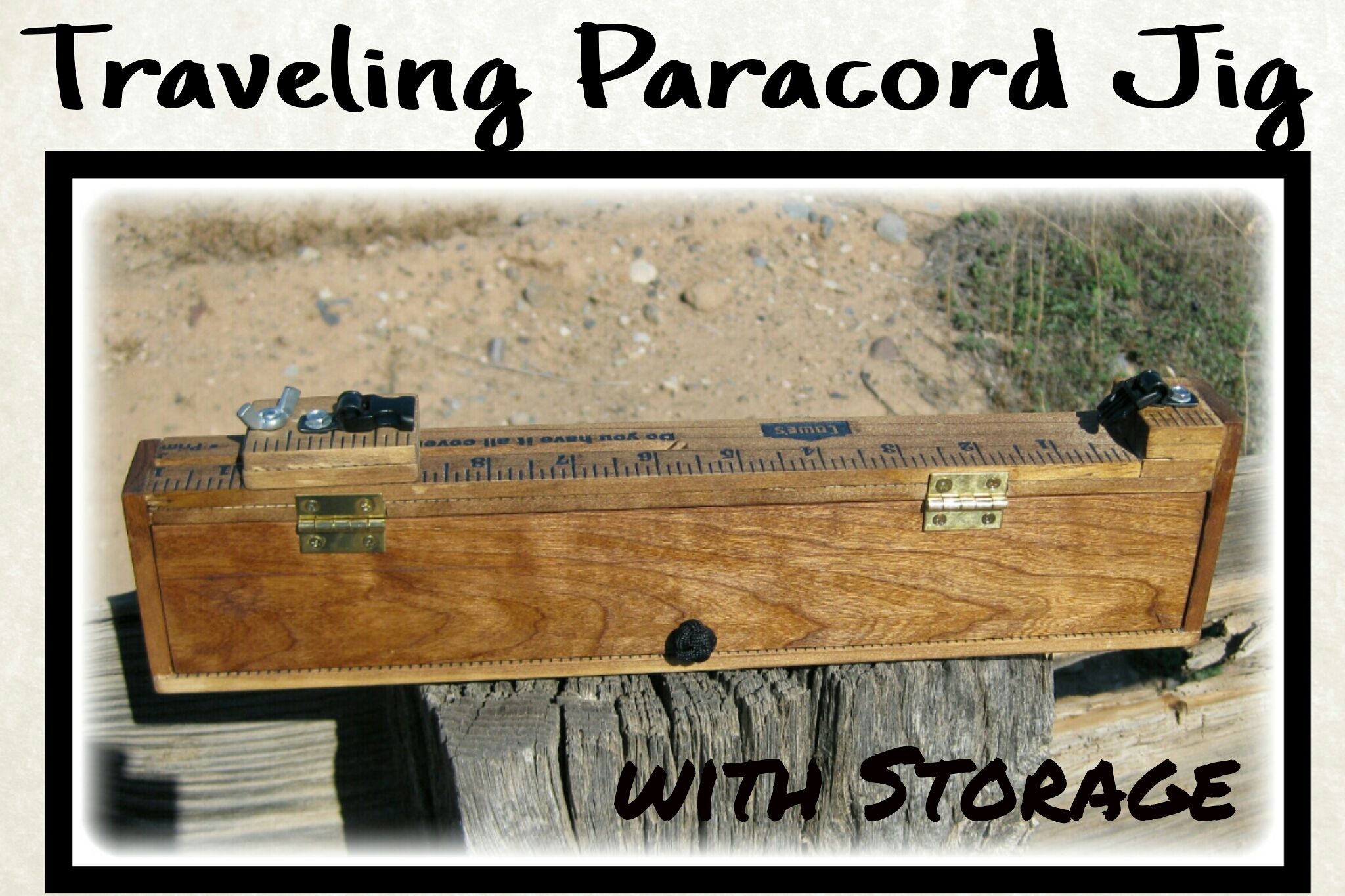 Traveling Paracord Jig with Storage