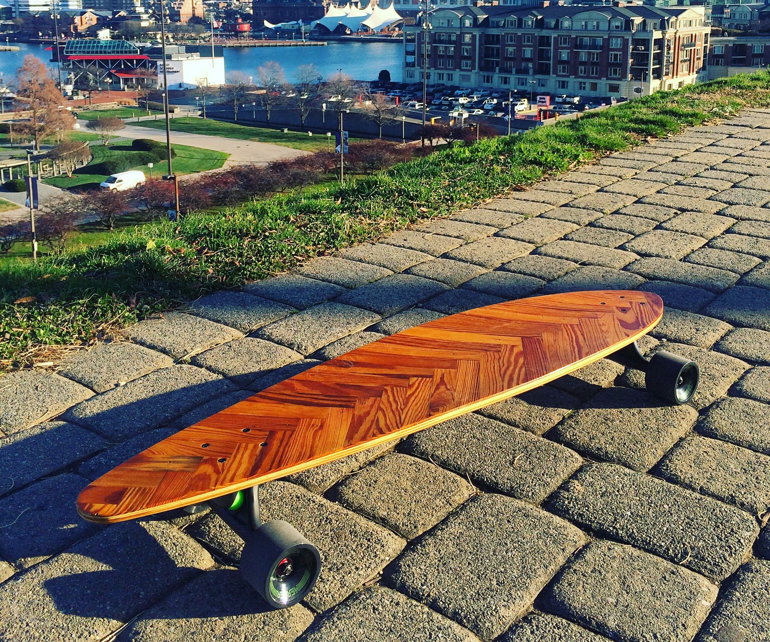 Reclaimed Pintail Lath Long Board