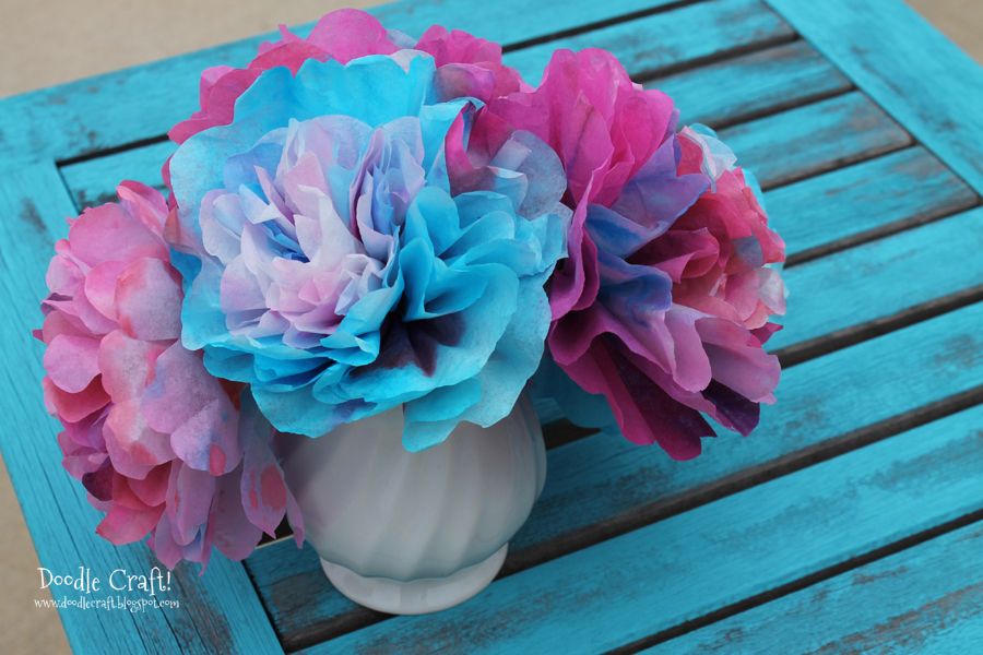Coffee Filter Flowers!  Great for Valentine's Day and Spring!