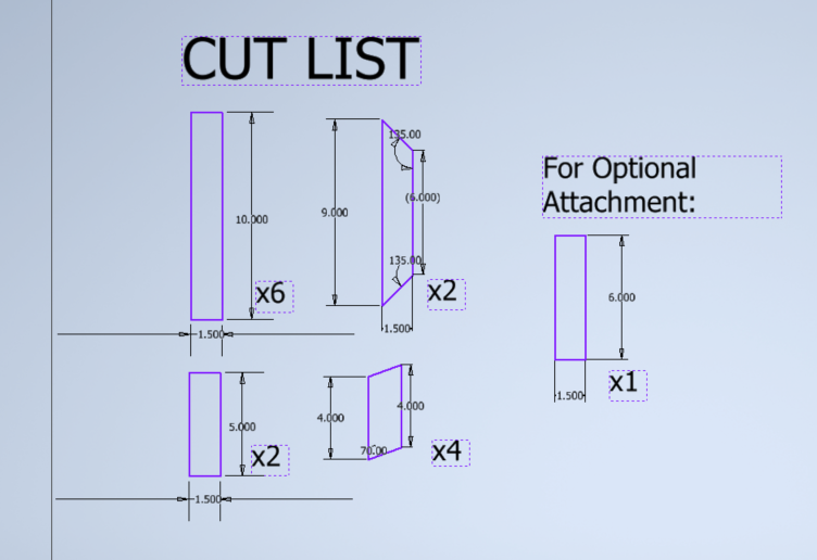 Sketch Pieces Onto Wood
