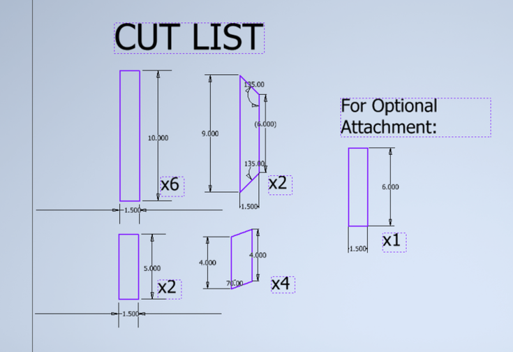 Sketch Pieces Onto Wood