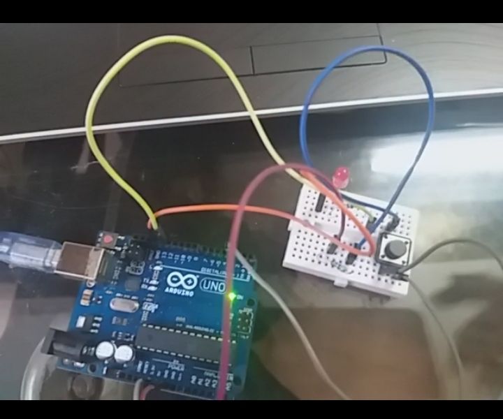 Controlling LED With Push Button Uisng Arduino 