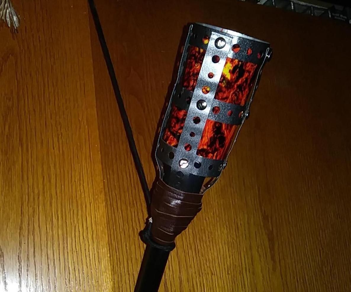 LED Torch/wall Sconce.  Mood Lighting, Halloween, D&D