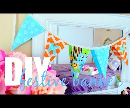 How to Make a Festive Banner!!! {DIY}
