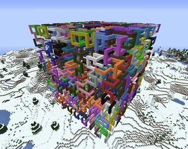 Minecraft Fractall Library A Rainbow of Fractals in Minecraft : 5 Steps - Instructables