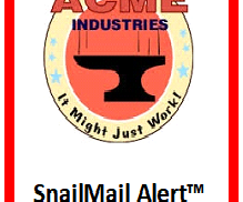 Snail Mail Alert