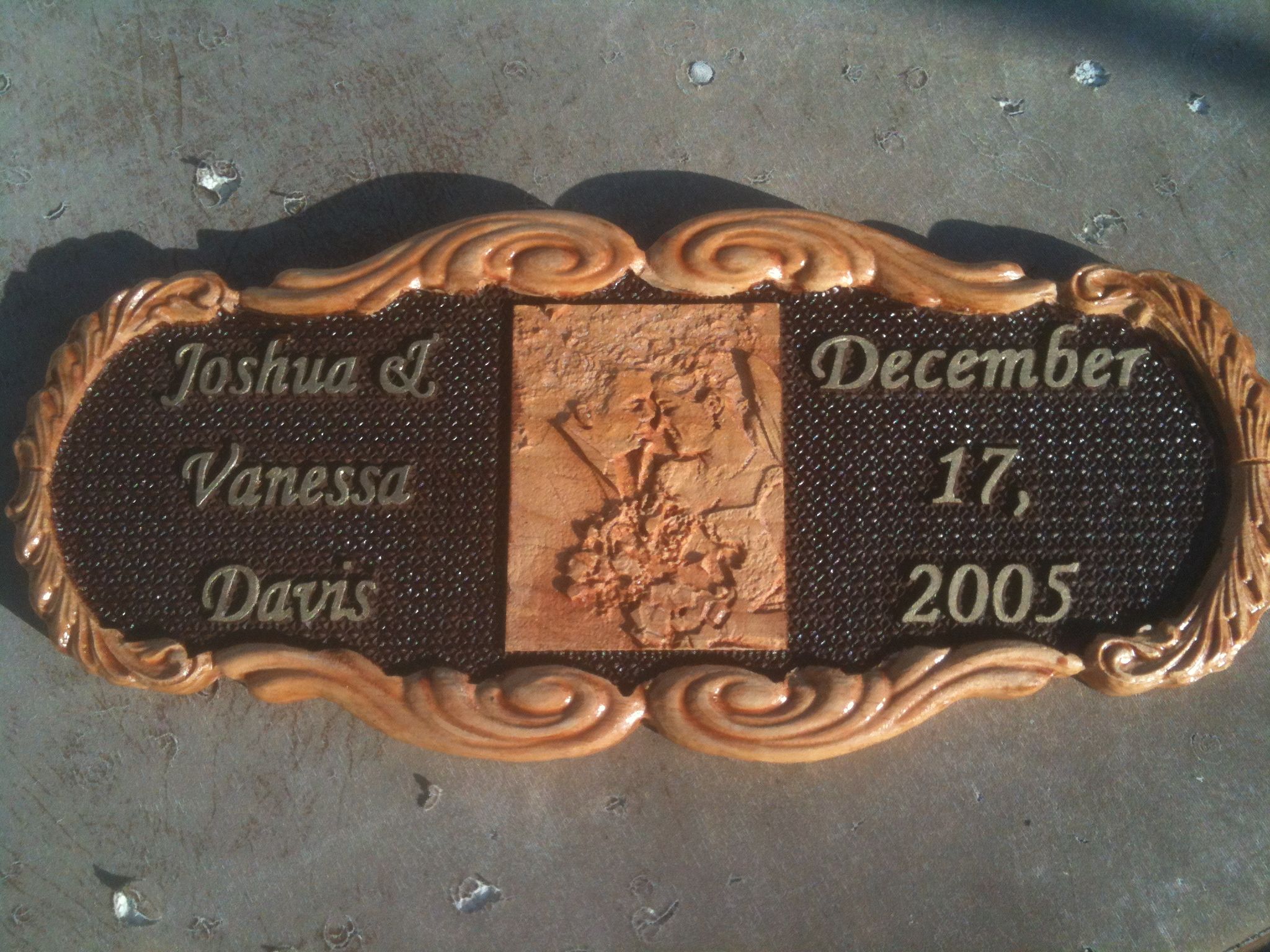 CNC Wedding Plaque for my Daughter