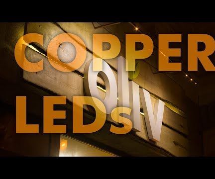 Store Front Lighting With Copper Pipe Lamp