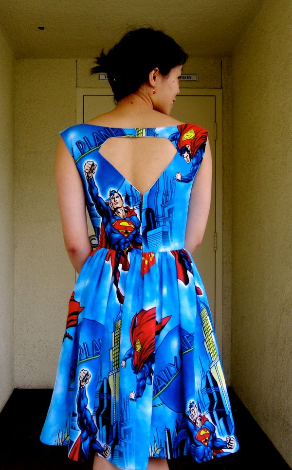 Making a Cutout Back Lined Dress With a Center Back Zipper