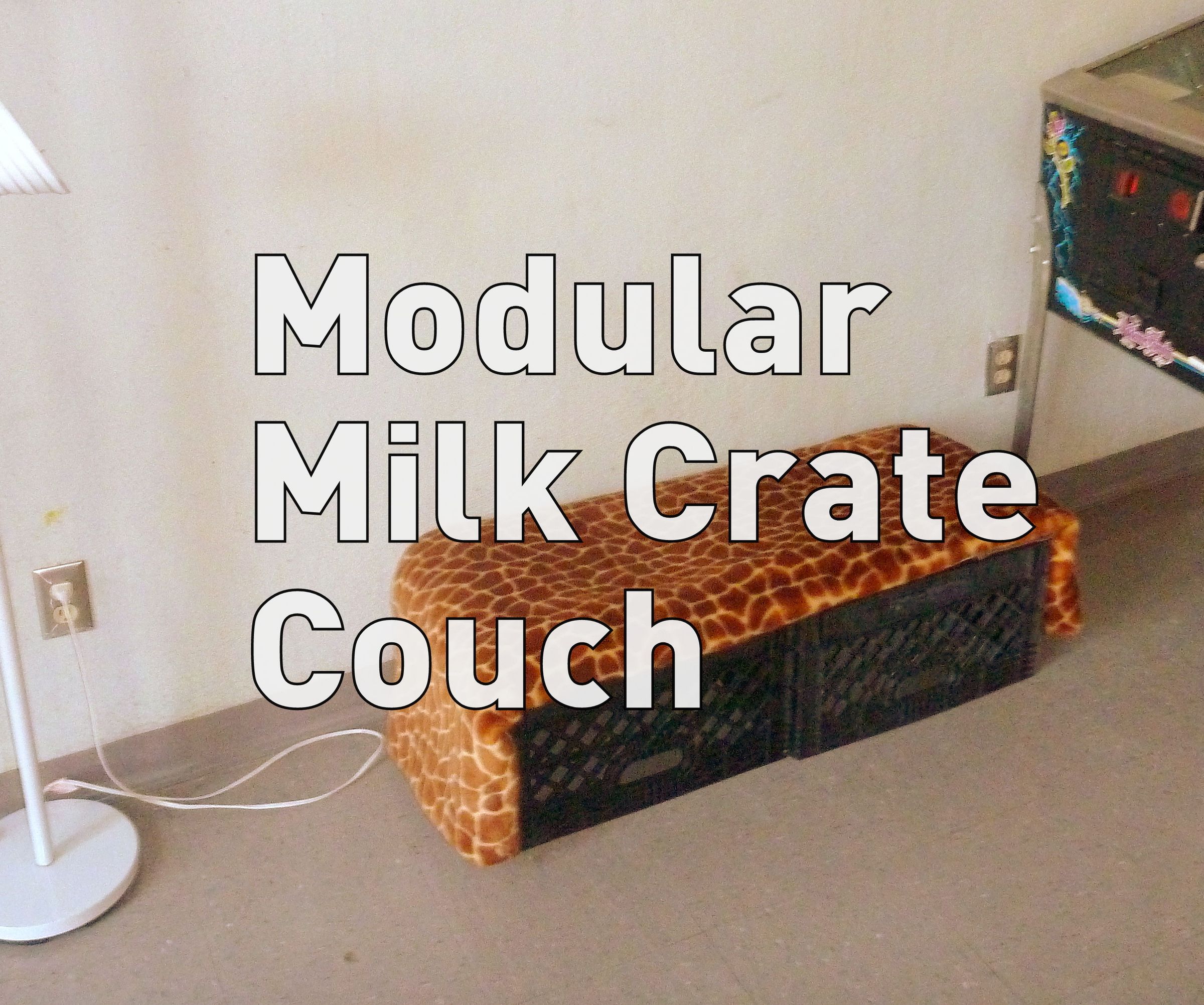 Modular Milk Crate Couch