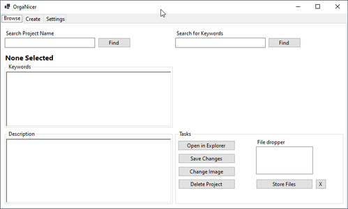 Easy Project Organisation Software "OrgaNicer"