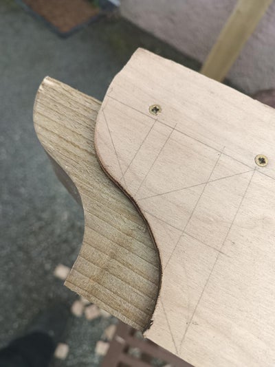 Cut Decorative End on 4x2s