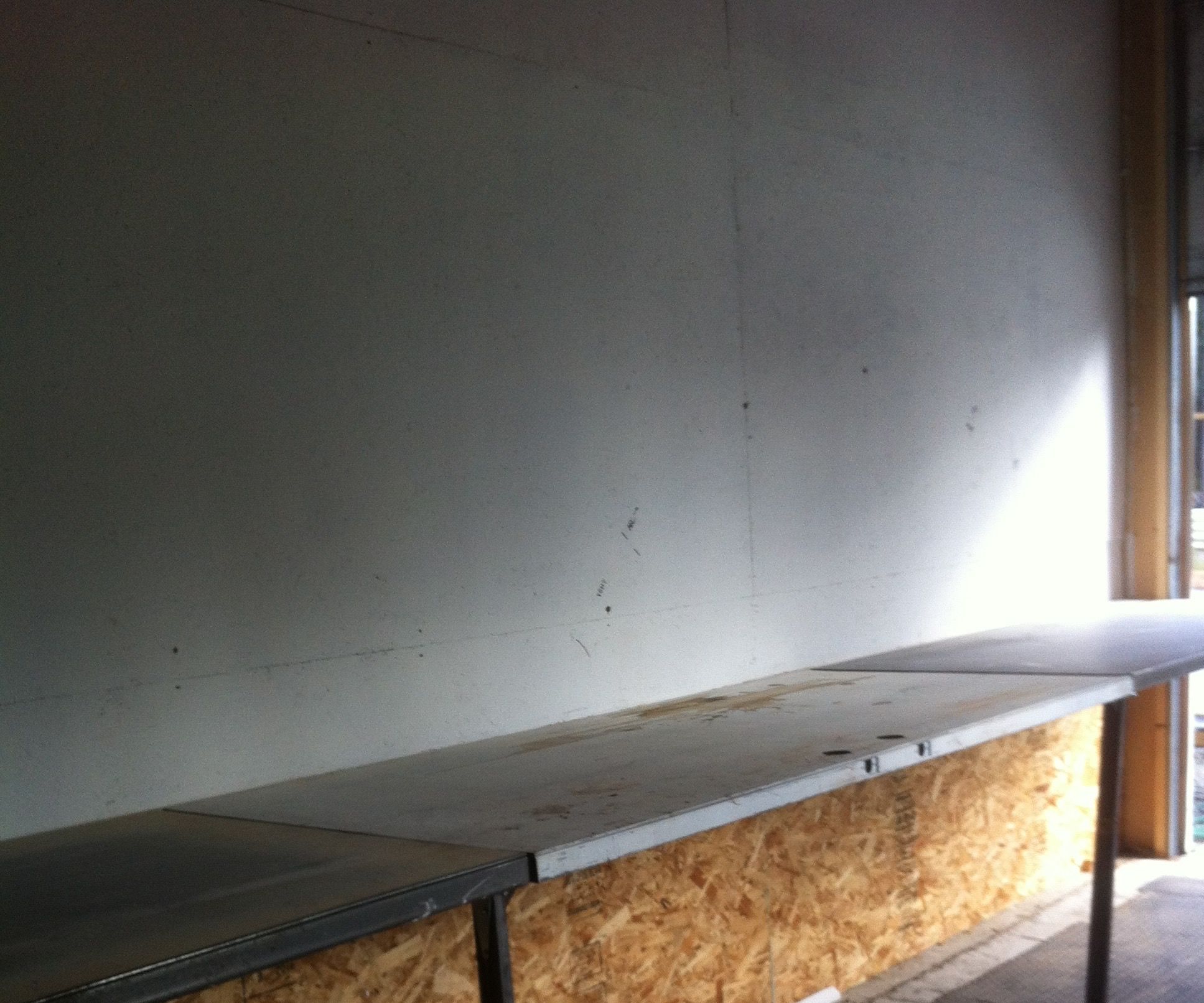 Fold Up and Down Metal Benchs