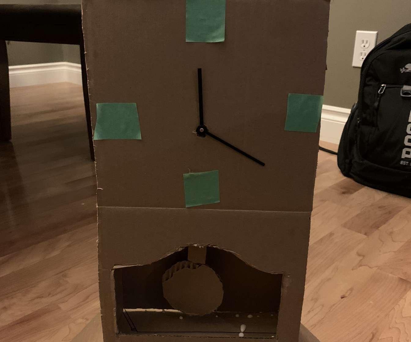 Cardboard Pendulum Clock 7 Steps Instructables