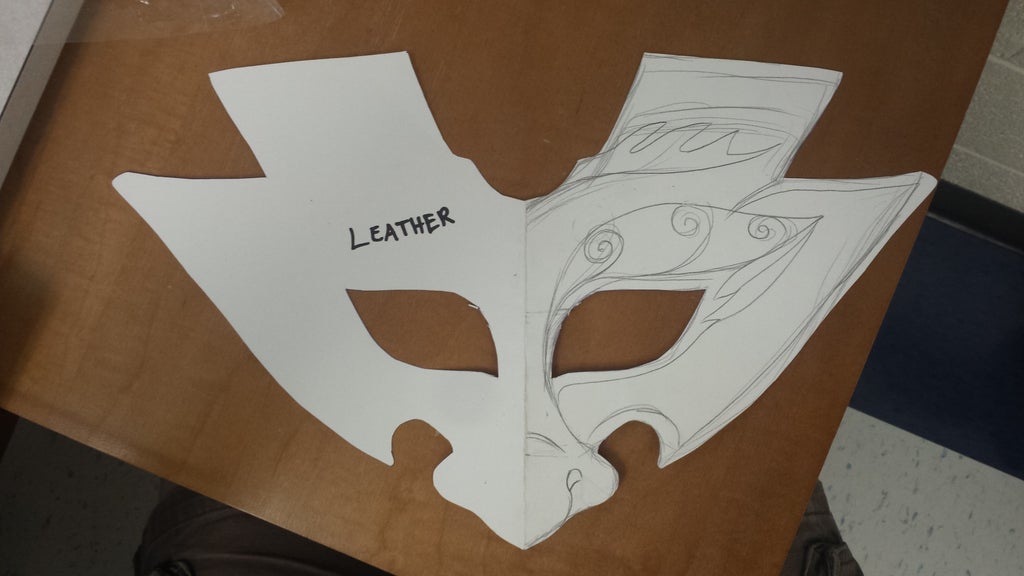 Leather Dragon Mask Part I - Design and Cutting : 8 Steps - Instructables leather-dragon-mask-part-i-design-and-cutting-8-steps-instructables