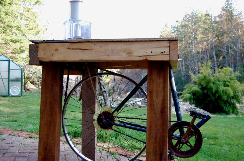 DRAFT: Pedal Powered Blender/Food Processor (Belt Drive Version)