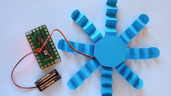 Robotic Paper Octopus (with Micro:bit) : 24 Steps (with Pictures ...