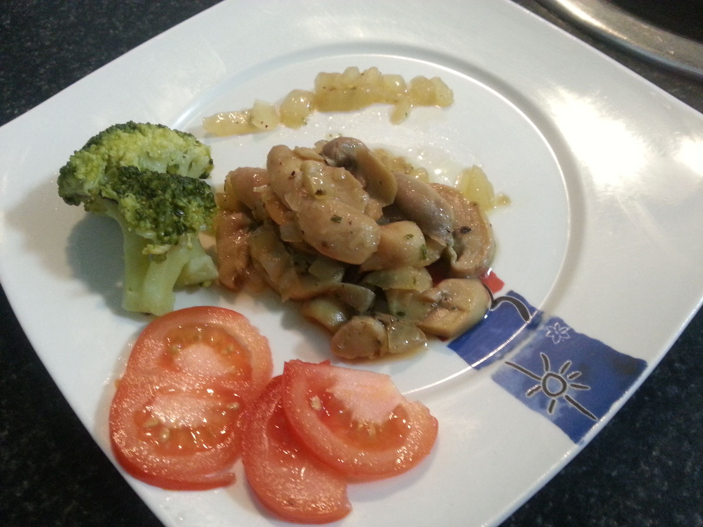 Champiñones Caramelizados En Salsa De Soja.