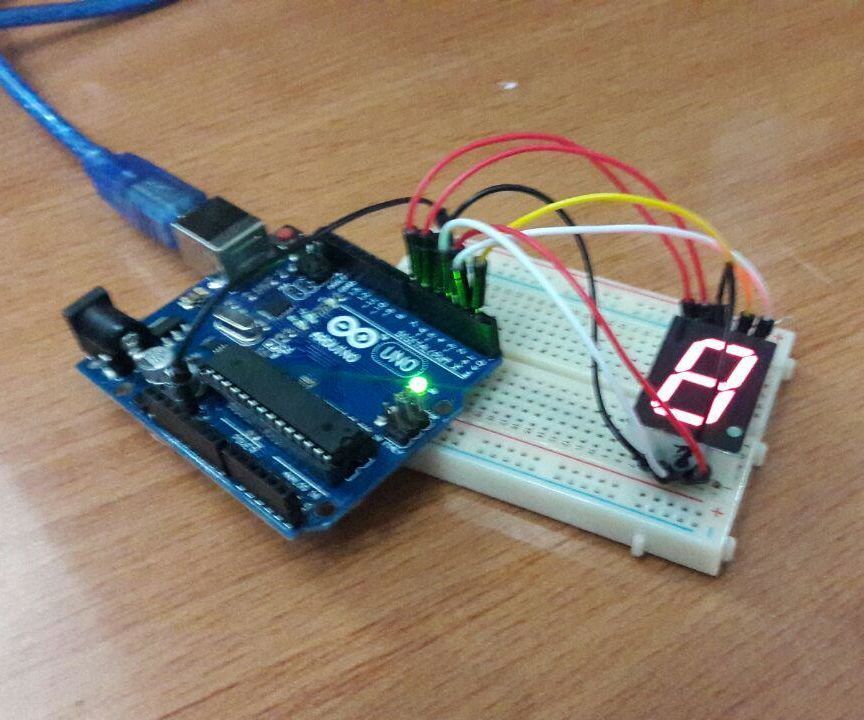 Seven segment with arduino