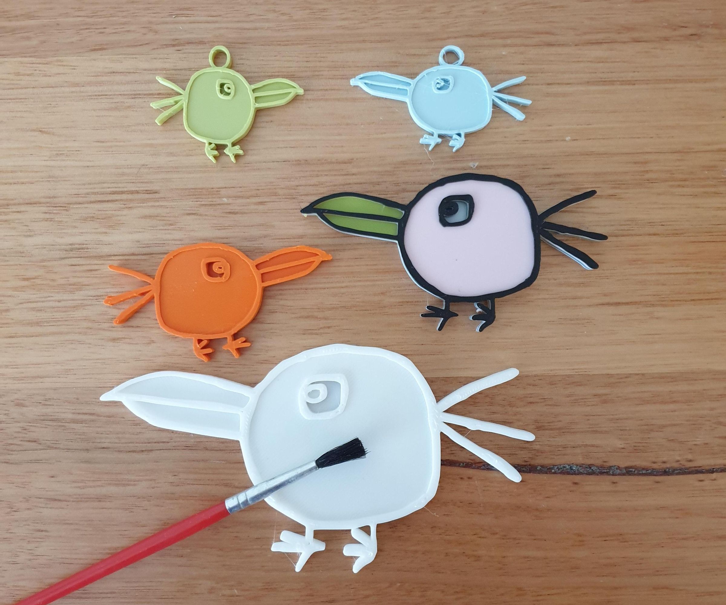 Birdy Family 3D Art Project