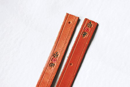 Remove the Buckle on the Belt and Divide It Into Two Equal-long Parts.