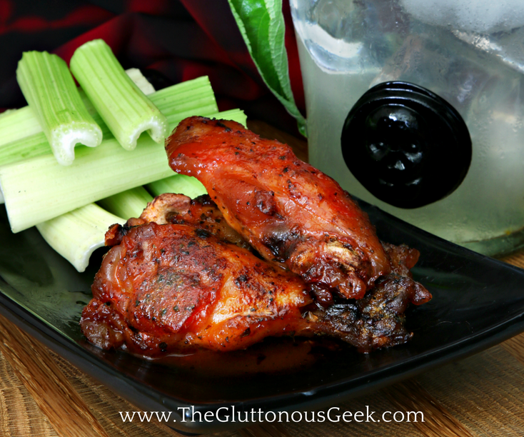 Night Vale-Inspired Smoked Wings W/Cactus Buffalo Sauce