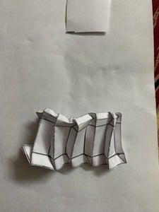 Fold Along the Lines As Per Red and Blue