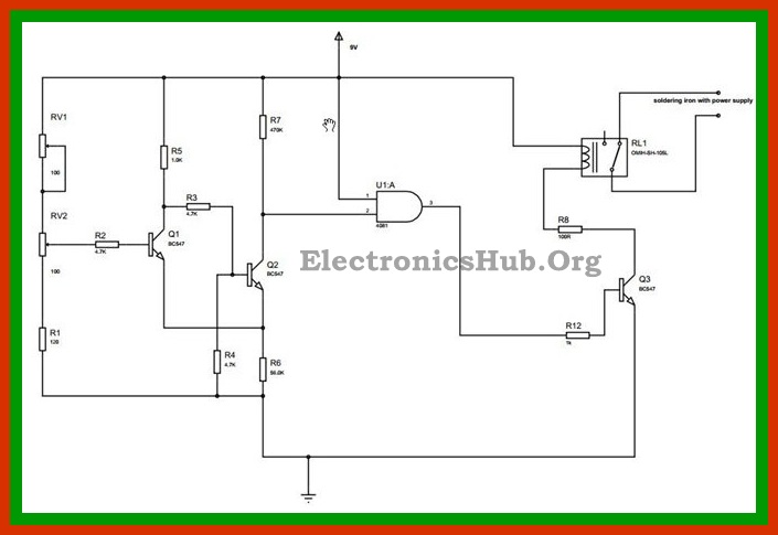 Automatic Soldering Iron Power Shut OFF Circuit