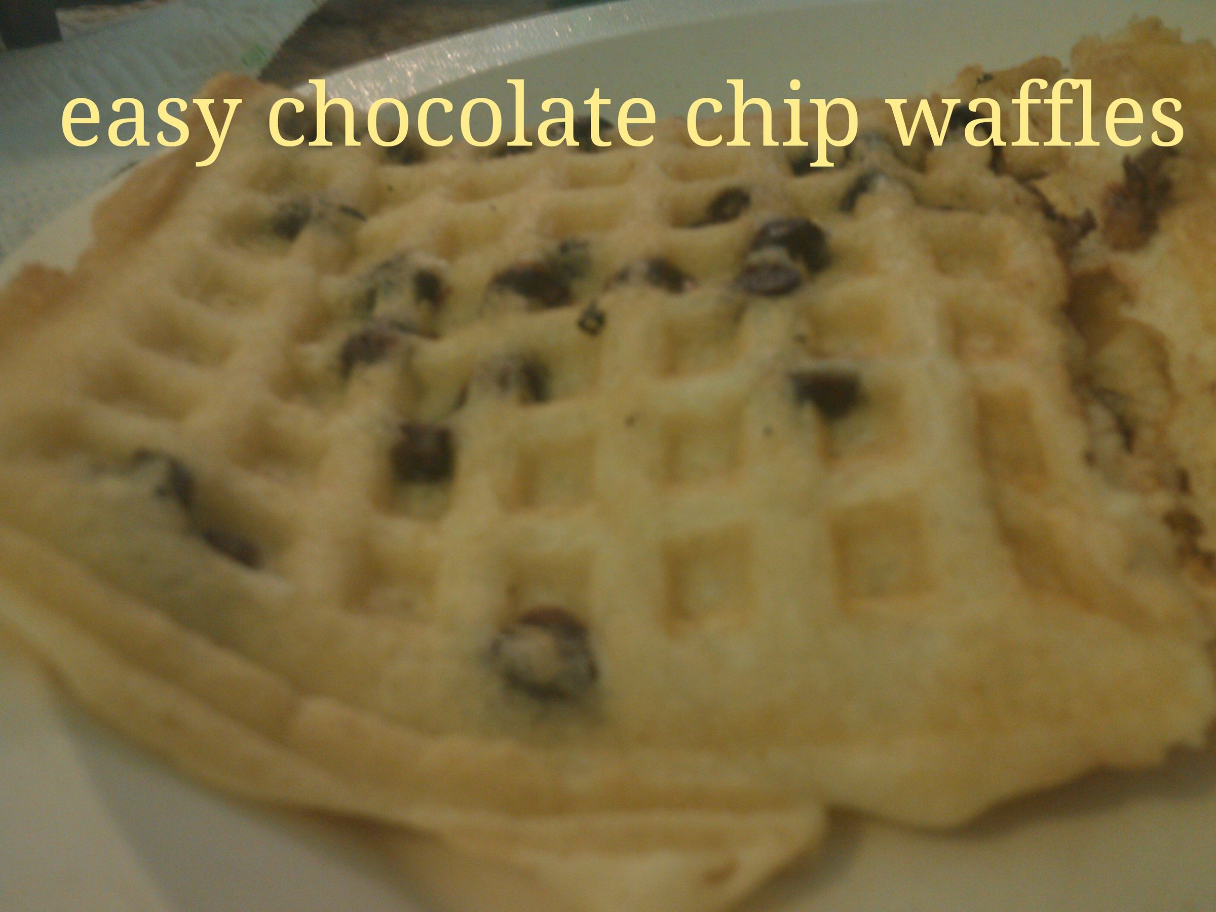 How to Make Some Delicious Chocolate Chip Waffles