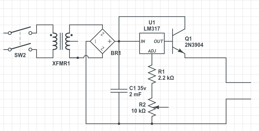 Simple Variable Power Supply Circuit 030v 2a With Images