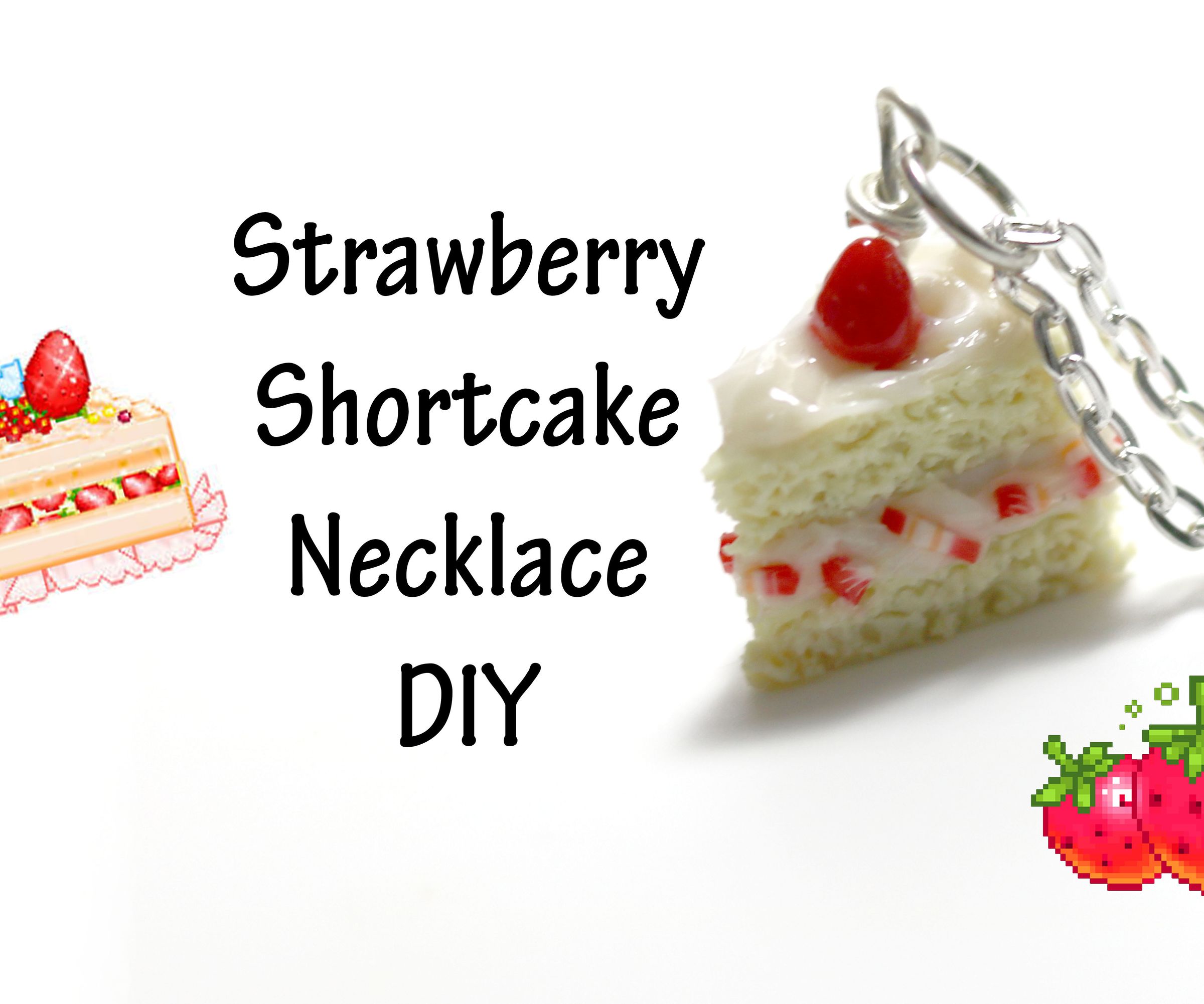 Tutorial: DIY Strawberry Shortcake - Fimo Polymer Clay - Dollhouse DIY
