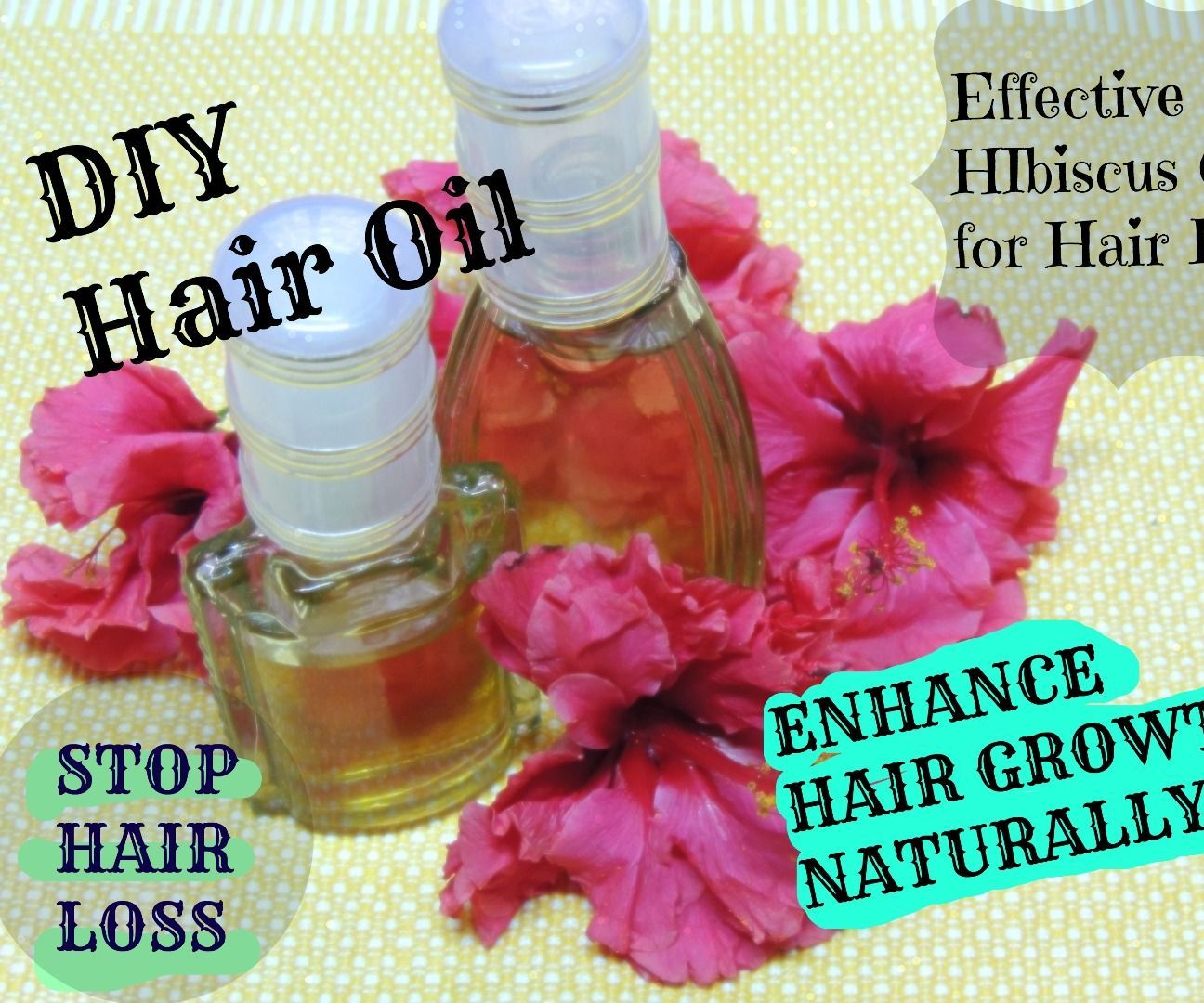 STOP HAIR LOSS & ENHANCE HAIR GROWTH NATURALLY Effective Hibiscus Oil Treatment at Home 