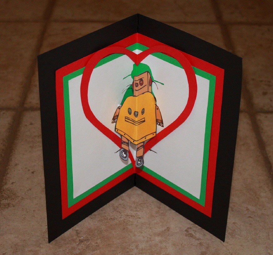 Instructables Robot Pop-up Card!