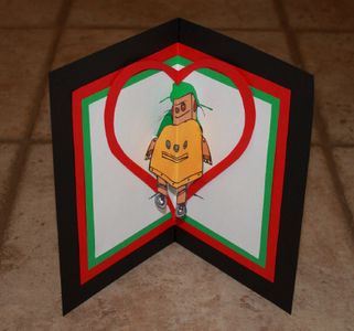 Instructables Robot Pop-up Card!