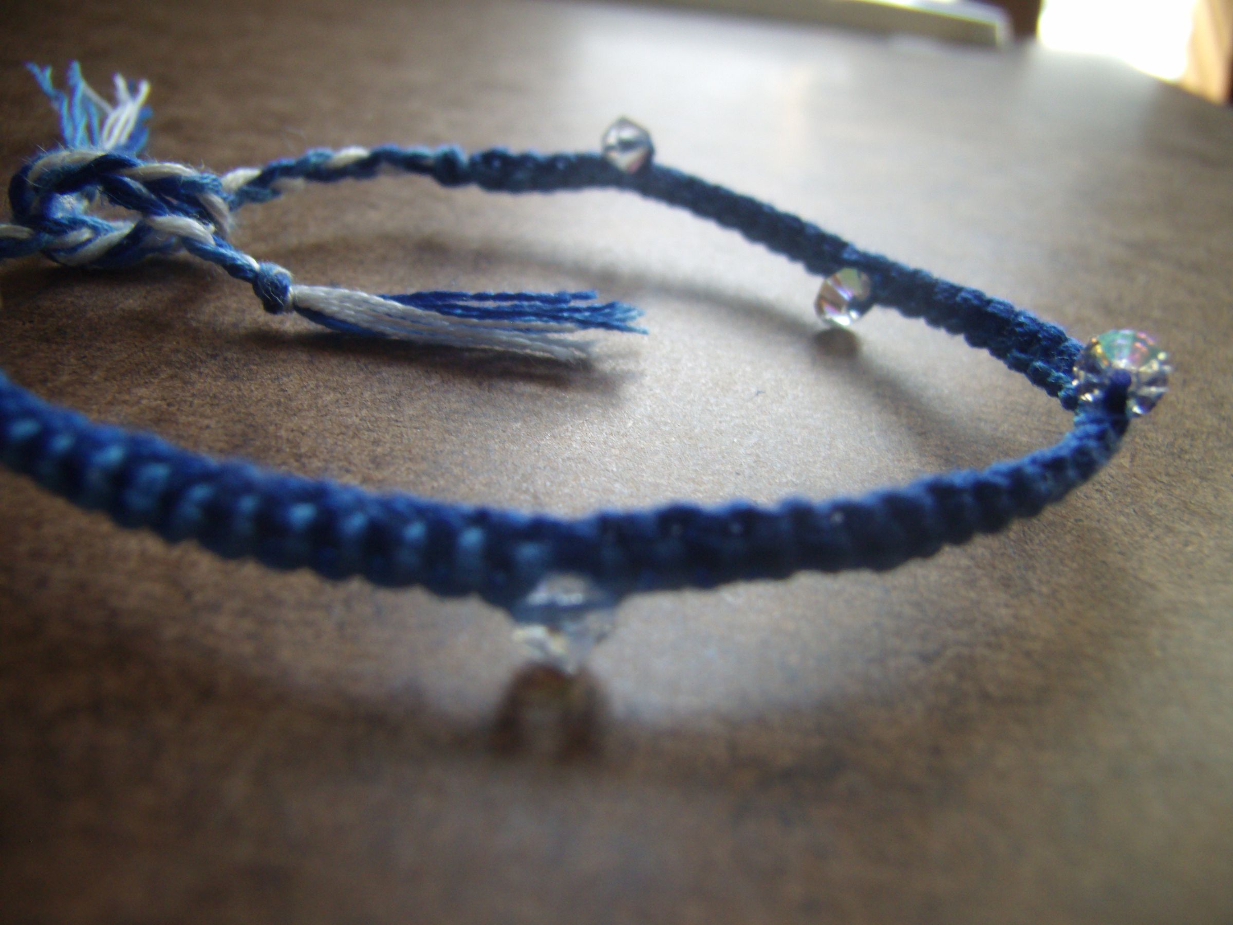 Zipper-Braided Bracelets [Blue]