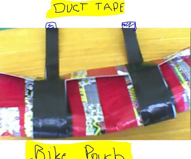 How to Make a Duct Tape Bike Pouch
