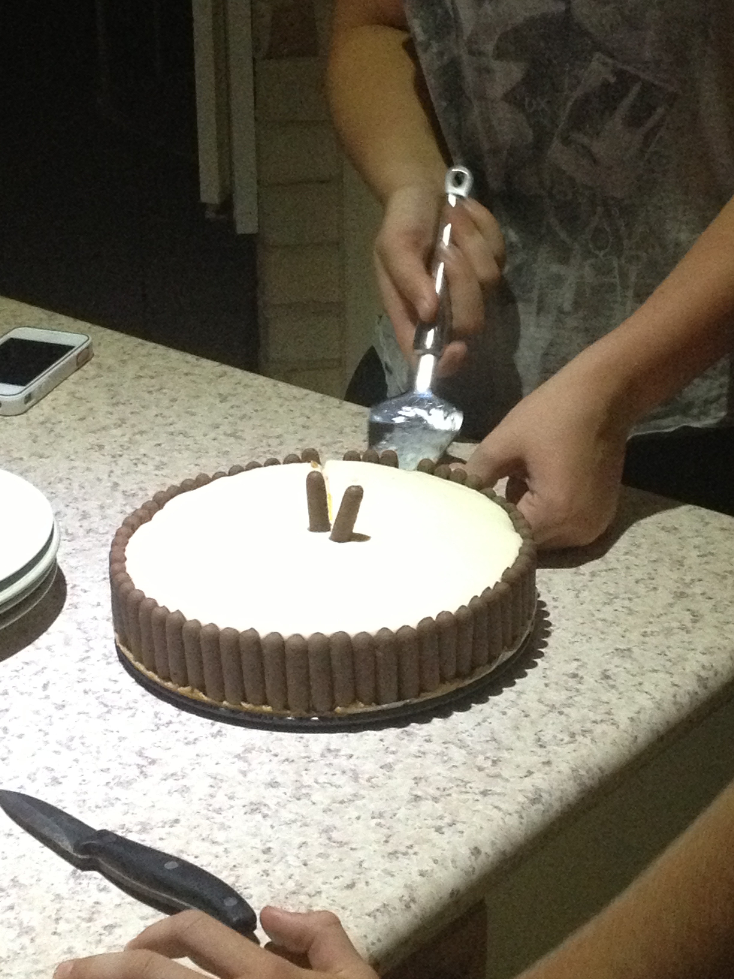 Chocolate honeycomb cheesecake