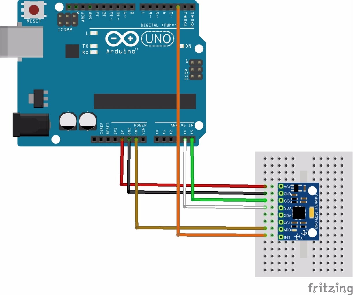MPU6050: Arduino 6 Axis Accelerometer + Gyro - GY 521 Test & 3D ...
