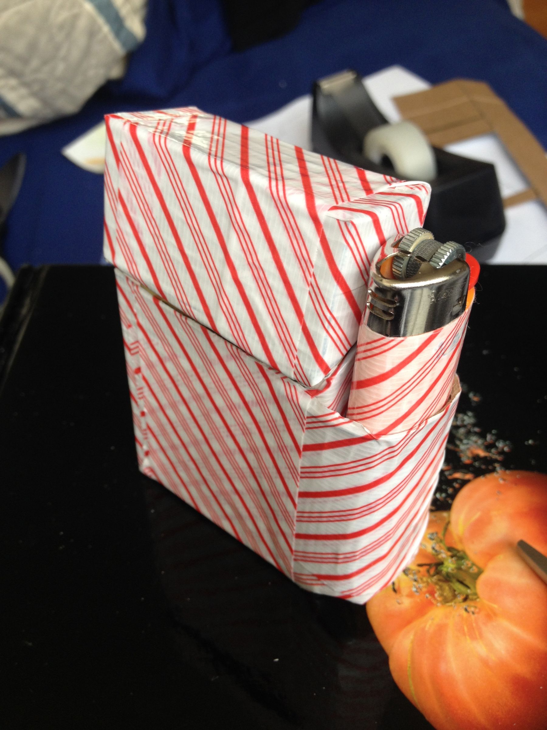 how to make a cigarette box out of paper How to Make a Duct Tape Cigarette Case : 6 Steps