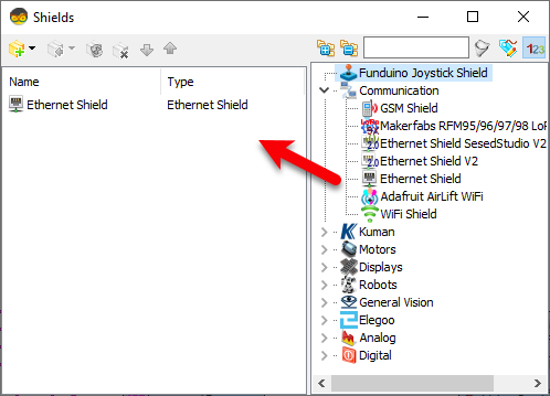 In Visuino Add Ethernet Shield photo 2