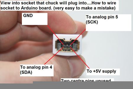 Connections Between Nunchuck and Arduino