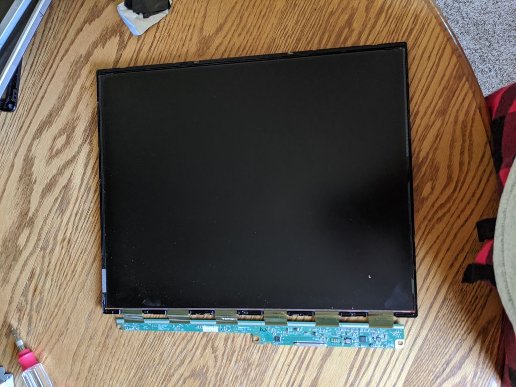 Disassembling the LCD