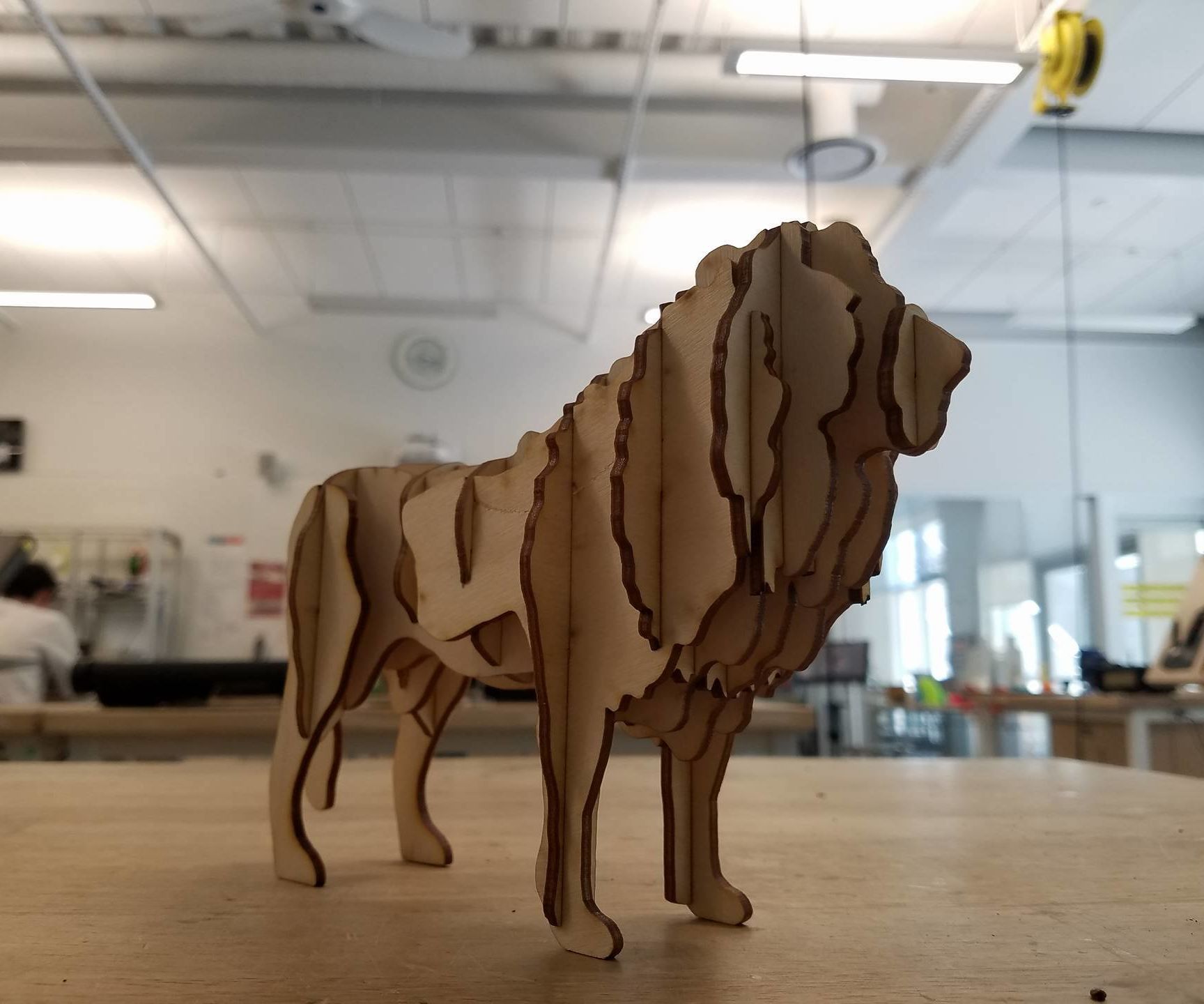 Laser Cut Lion