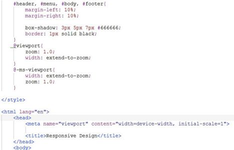 Viewport Meta Tag
