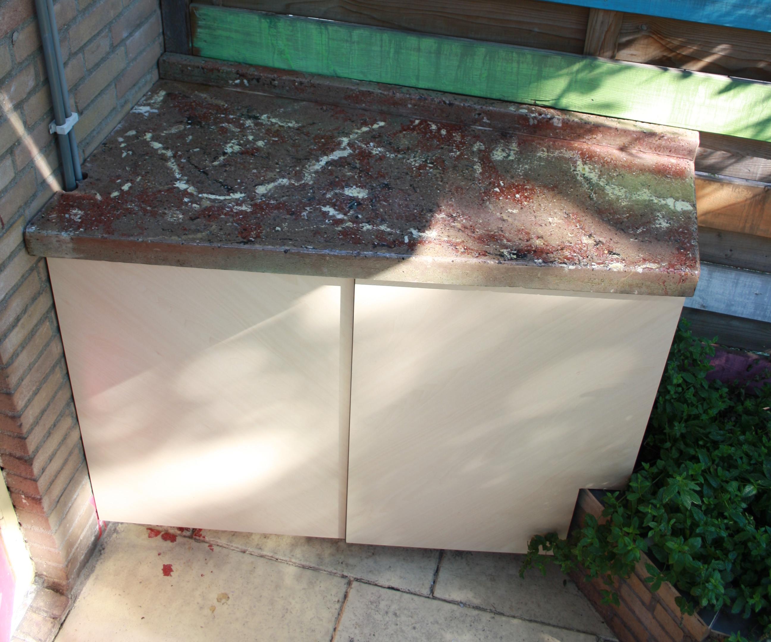 Polished Concrete Garden Kitchen