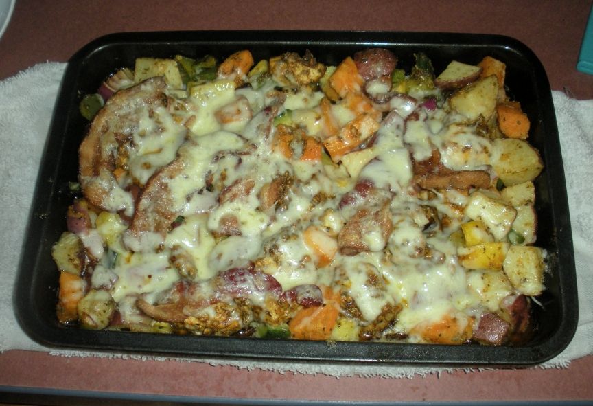 Chicken Veggie Casserole With BACON