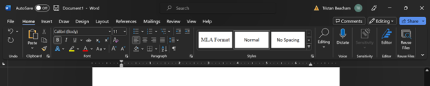 Accessing Your MLA Format Style