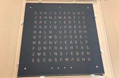 Word Clock (German Layout) : 8 Steps - Instructables